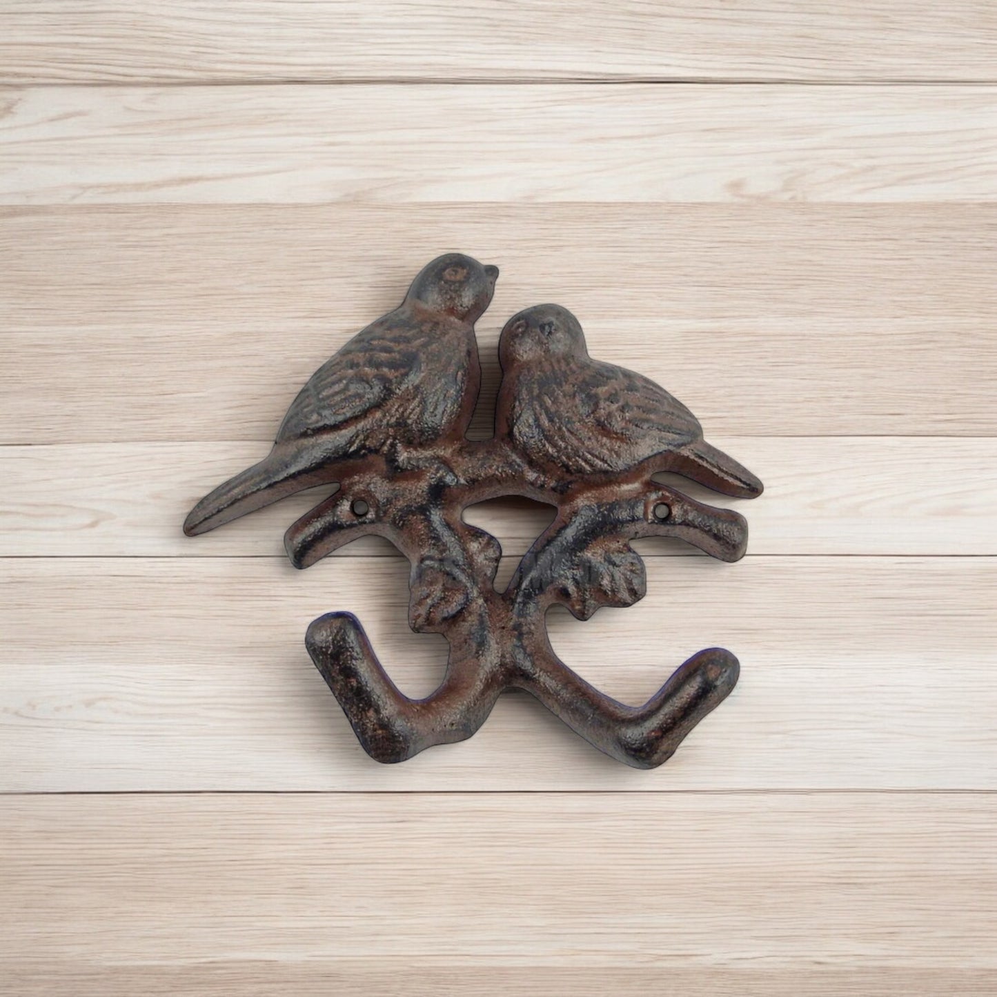 Decorative Cast Iron Birds Hook – Rustic Nature-Themed Wall Organizer