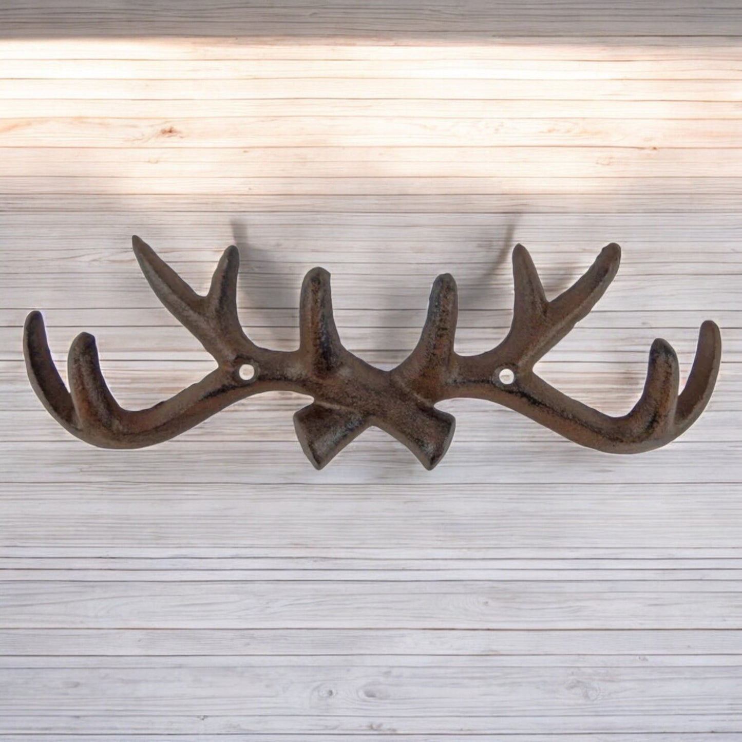 Rustic Cast Iron Antler Hook – Cabin & Lodge Wall Decor