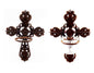 CAST IRON CROSS CANDLE HOLDER ST07-6346