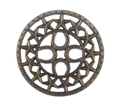 TRIVET HORSE SHOE/STAR ROUND ST09-6720