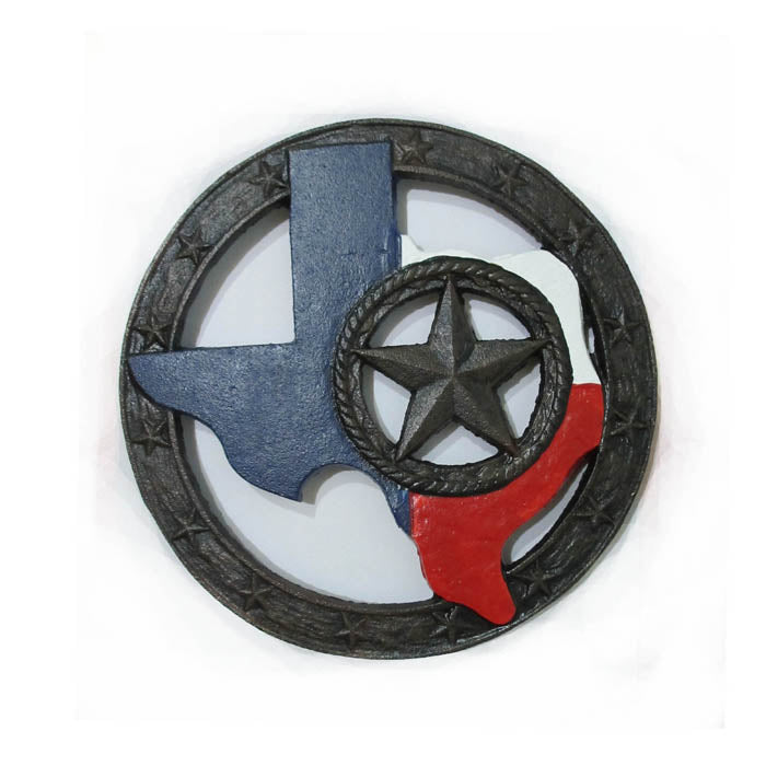 CAST IRON TEXAS & STAR TRIVET ST09-6741B