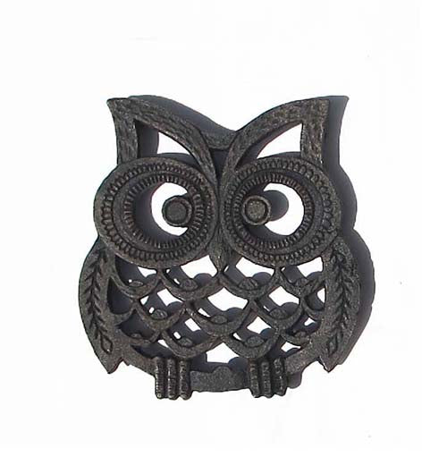 CAST IRON OWL TRIVET ST09-6747