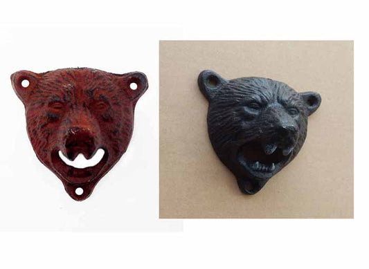 CAST IRON BEAR HEAD BOTTLE OPENER ST10-6028A