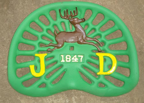 PAINTED JOHN DEER SEAT ST12-6051