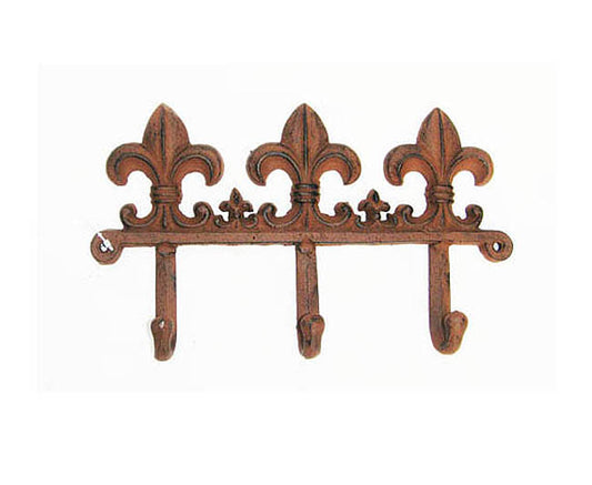 CAST IRON FLEUR-DE-LIS HOOK ST14-6001A