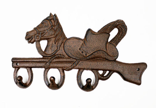 CAST IRON HORSE & HAT HOOK ST14-6016