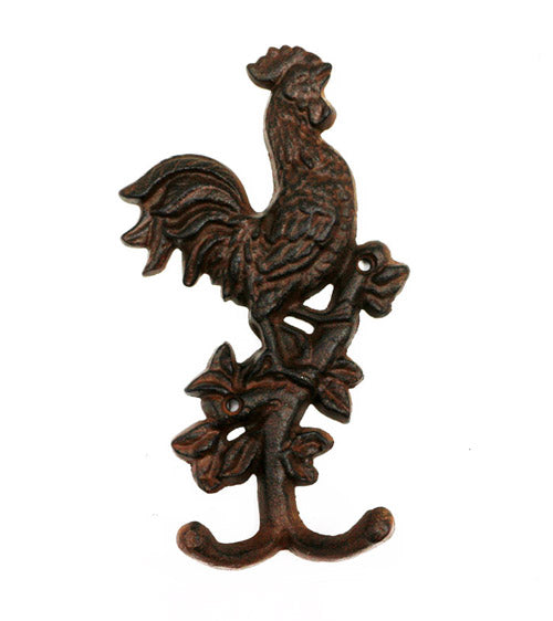 CAST IRON ROOSTER HOOK ST14-6119