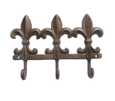 CAST IRON FLEUR-DE-LIS HOOKS ST14-6911