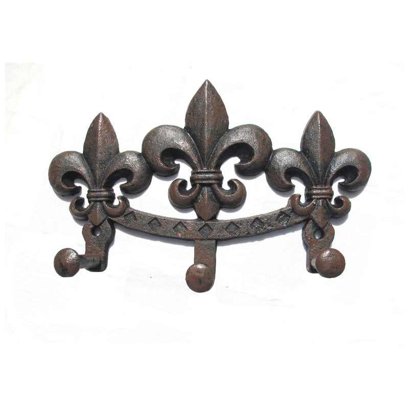 CAST IRON FLEUR-DE-LIS HOOK ST14-6964