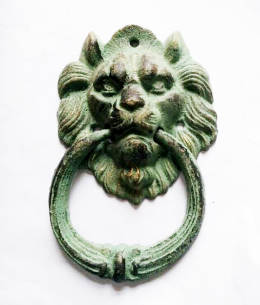 CAST IRON LION HEAD DOOR KNOCKER ST17-6012A