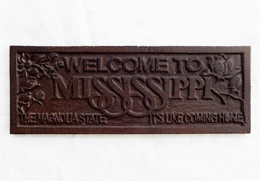 CAST IRON WELCOME SIGN ST19-6065