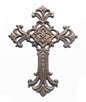 CAST IRON CROSS WITH FLEUR-DE-LIS ST21-6082