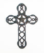 CAST IRON CROSS STAR AND ROPE ST21-6197