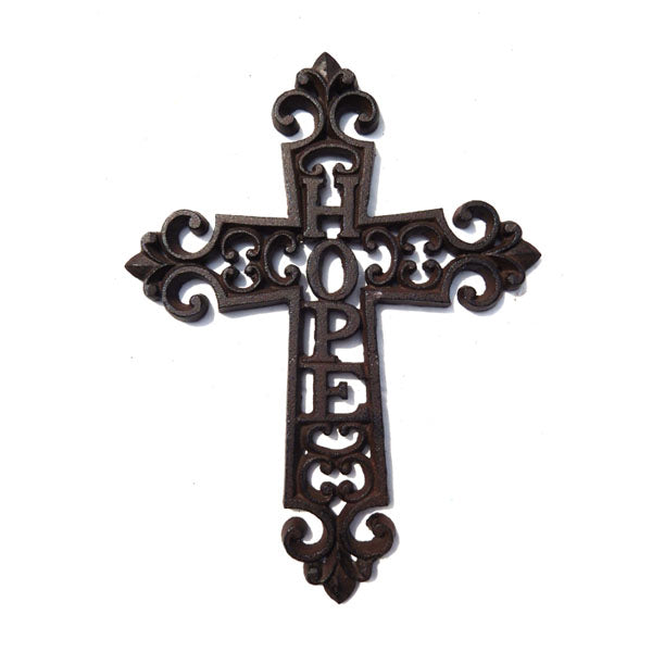 CAST IRON "HOPE" CROSS ST21-6245