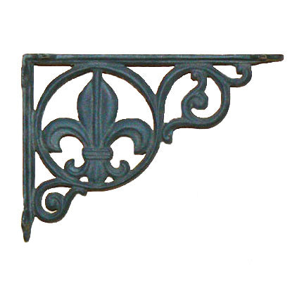 CAST IRON FLEUR-DE-LIS BRACE ST22-6002