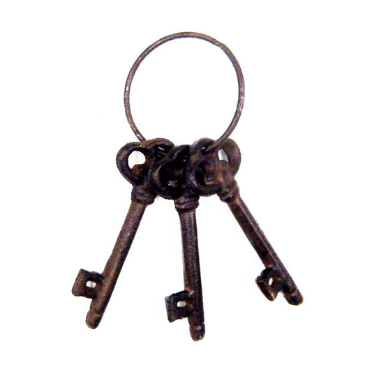 CAST IRON 3 KEYS RING ST23-6055