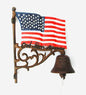 CAST IRON AMERICAN FLAG DOORBELL ST24-6068