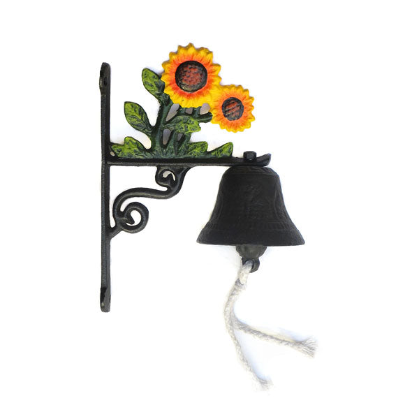 CAST IRON SUNFLOWER DOORBELL ST24-6076A