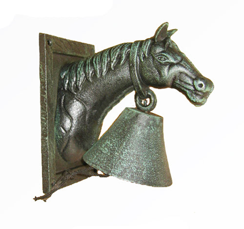 CAST IRON HORSE HEAD DOORBELL ST24-6106