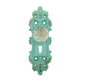 CAST IRON DOORKNOB WITH GLASS ST25-6023