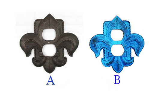 CAST IRON FLEUR-DE-LIS SWITCH COVER ST25-6044H