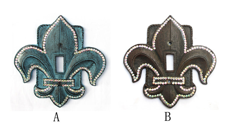 CAST IRON FLEUR-DE-LIS SWITCH COVER ST25-6047