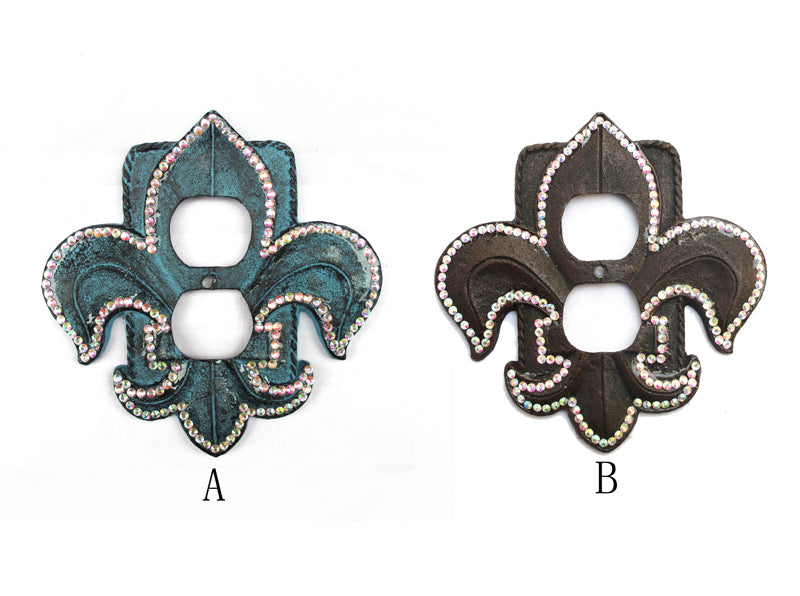 CAST IRON FLEUR-DE-LIS SWITCH COVER ST25-6049