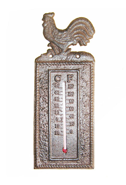 CAST IRON ROOSTER THERMOMETER ST26-6001