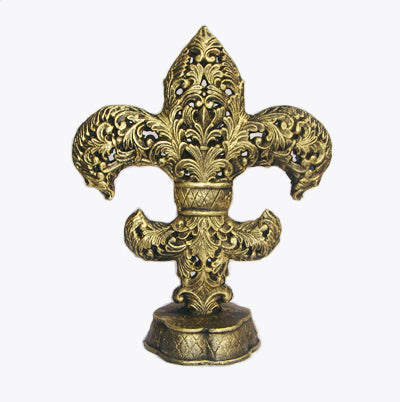 CAST IRON STANDING FLEUR-DE-LIS ST29-6031A