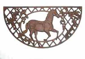 CAST IRON HORSE DOORMAT ST31-6014