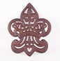 CAST IRON FLEUR-DE-LIS STEPPING STONE ST33-6041