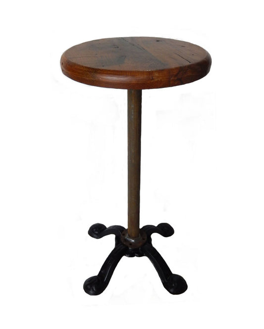 CAST IRON BAR STOOLS WITH WOODEN SEAT ST36-6054B