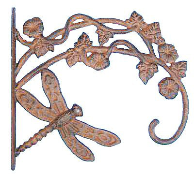 CAST IRON DRAGONFLY PLANT HANGER ST46-6052