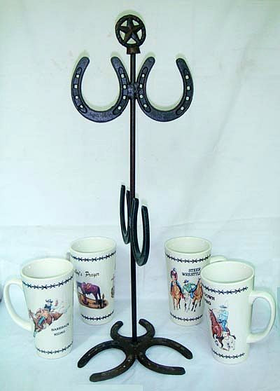 CAST IRON HORSE SHOE MUG HOLDER ST53-6007